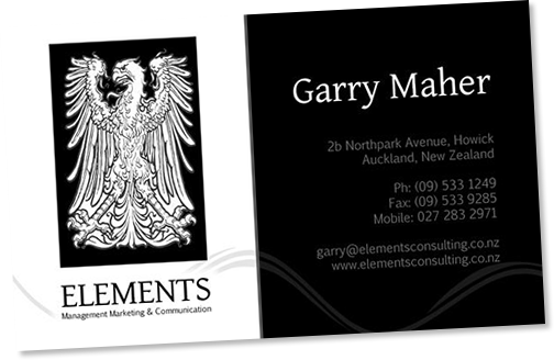 Elements Consulting business card